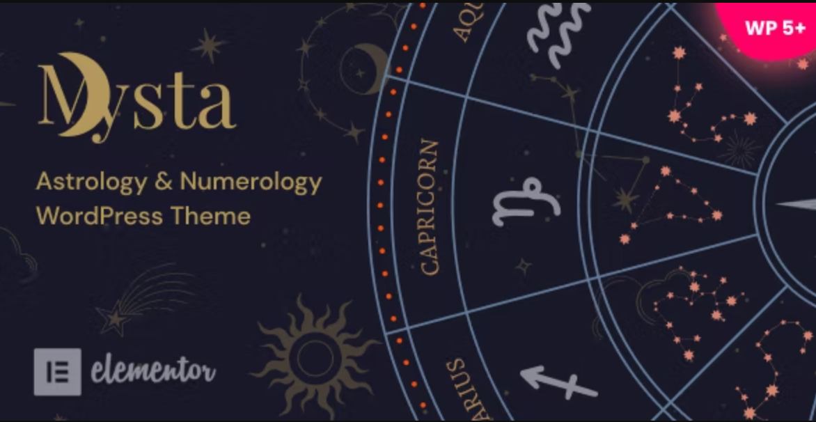 Mysta Astrology & Numerology WordPress Theme