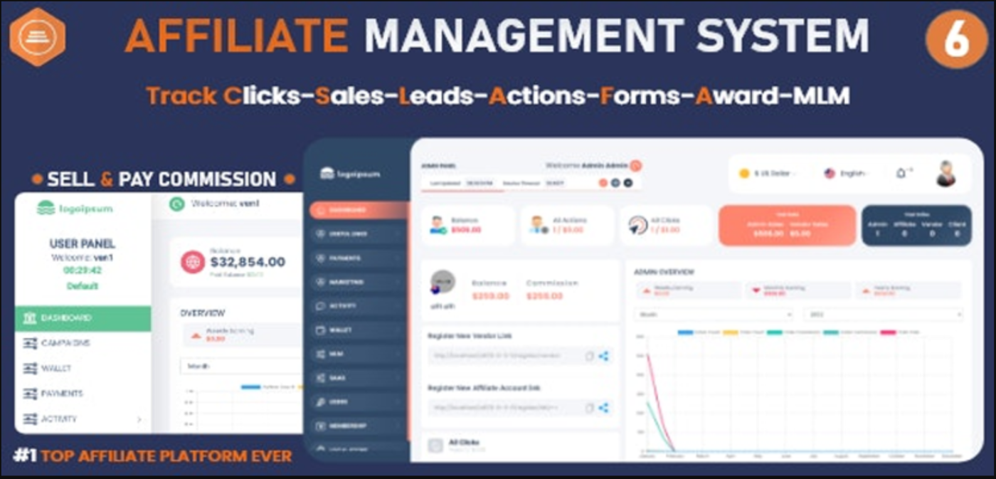 Ultimate Affiliate Management System PHP Platform - DevAddict