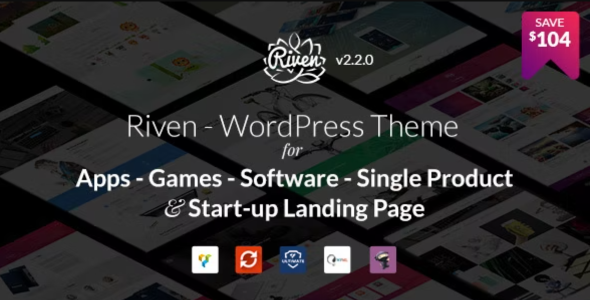 Riven – WordPress Theme for App, Game, Single Product Landing Page