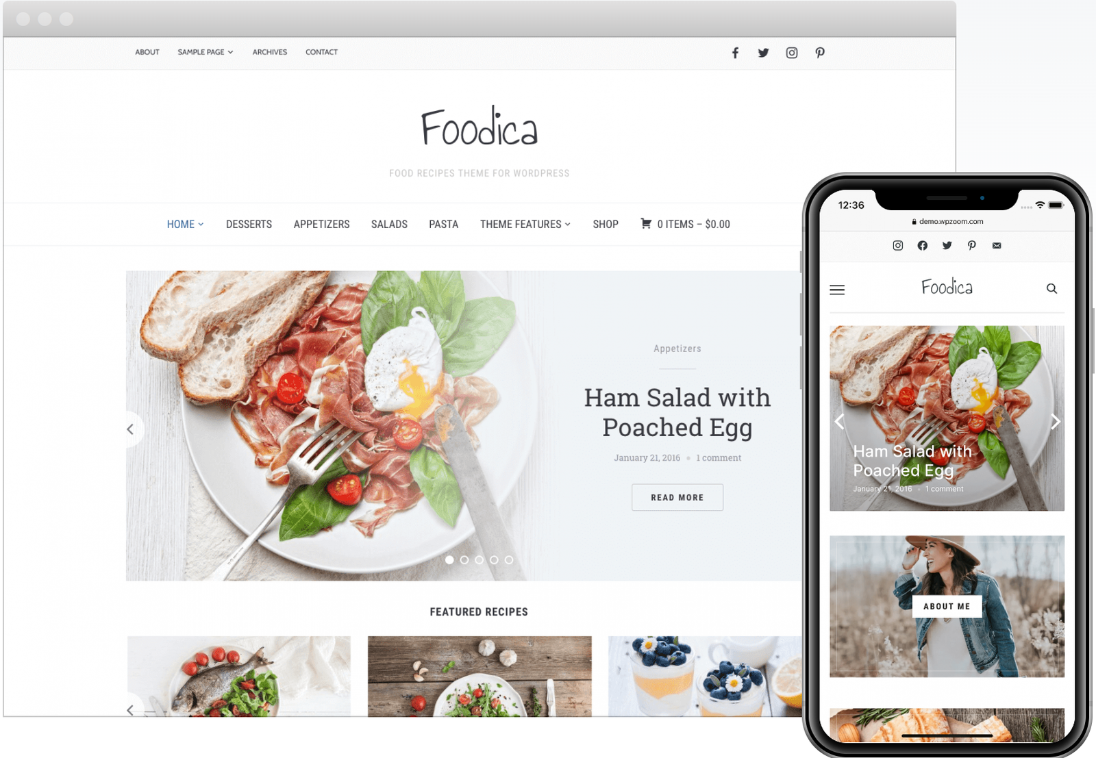 WPZoom Foodica WordPress Theme