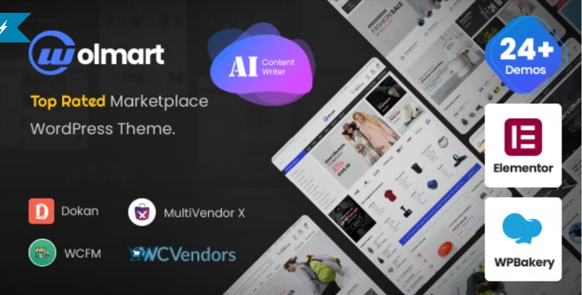 Wolmart Multi-Vendor Marketplace WooCommerce Theme
