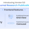 Journal Research Publication Wordpress Plugin